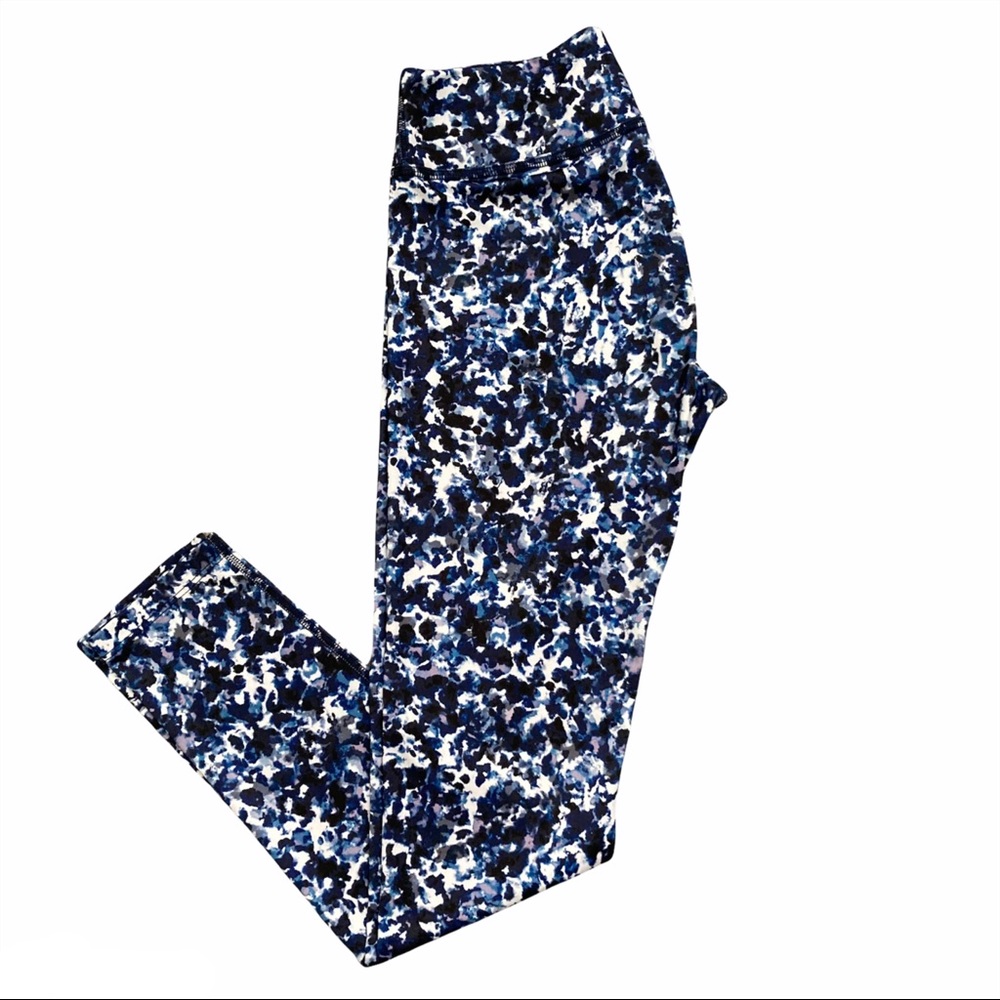 Beyond yoga multicolor blue yoga leggings women size large